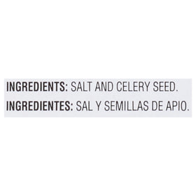 McCormick Culinary Celery Salt pour spout shown for easy adding to sauces and marinades.