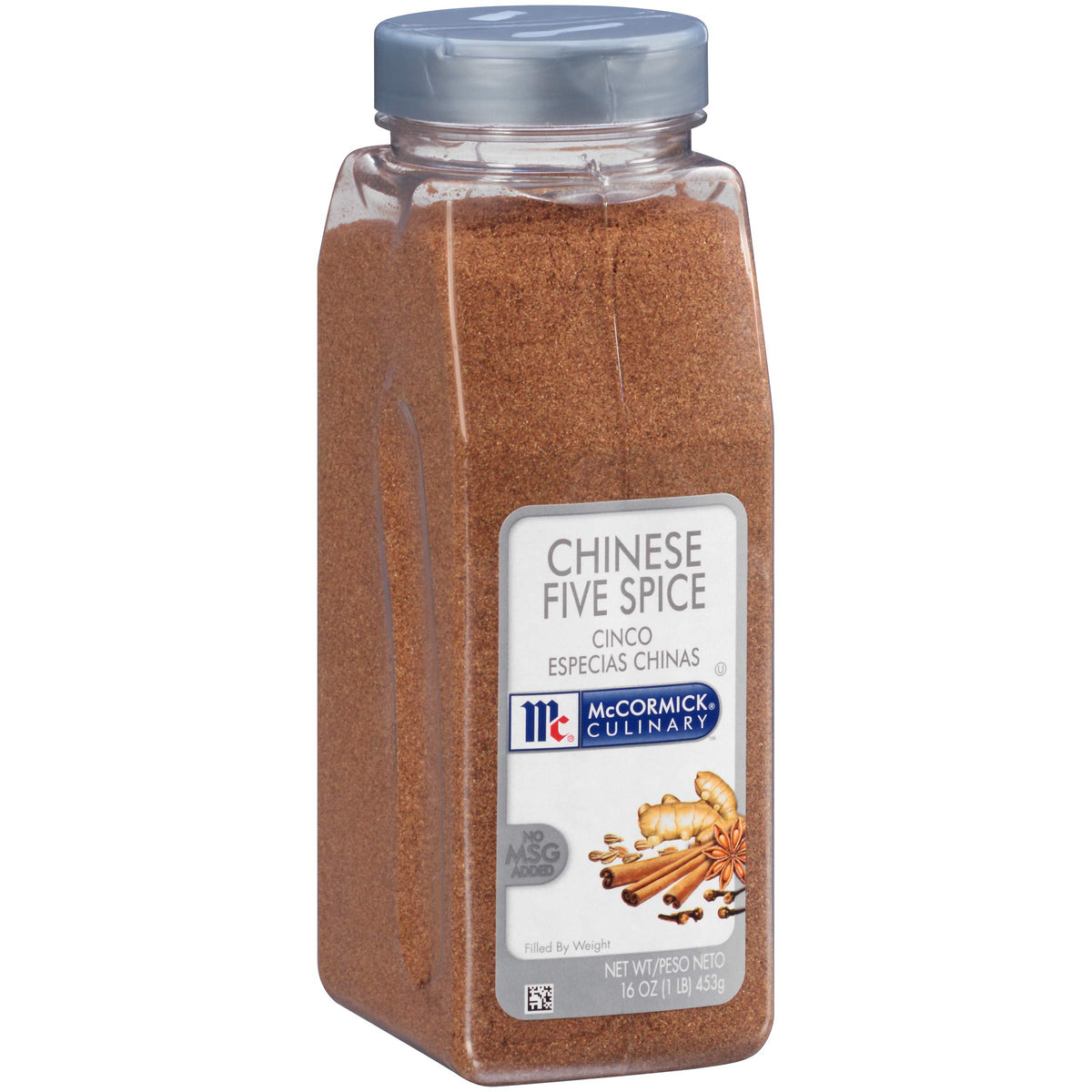 McCormick Culinary Chinese Five Spice bottle pour showing easy stir-fry seasoning