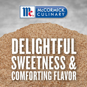 McCormick Culinary Cinnamon Sugar pour shows easy sprinkle for consistent sweetness.