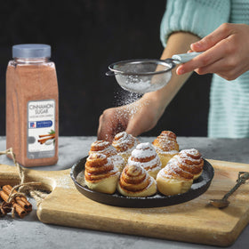 McCormick Culinary Cinnamon Sugar powder texture ensures even distribution.