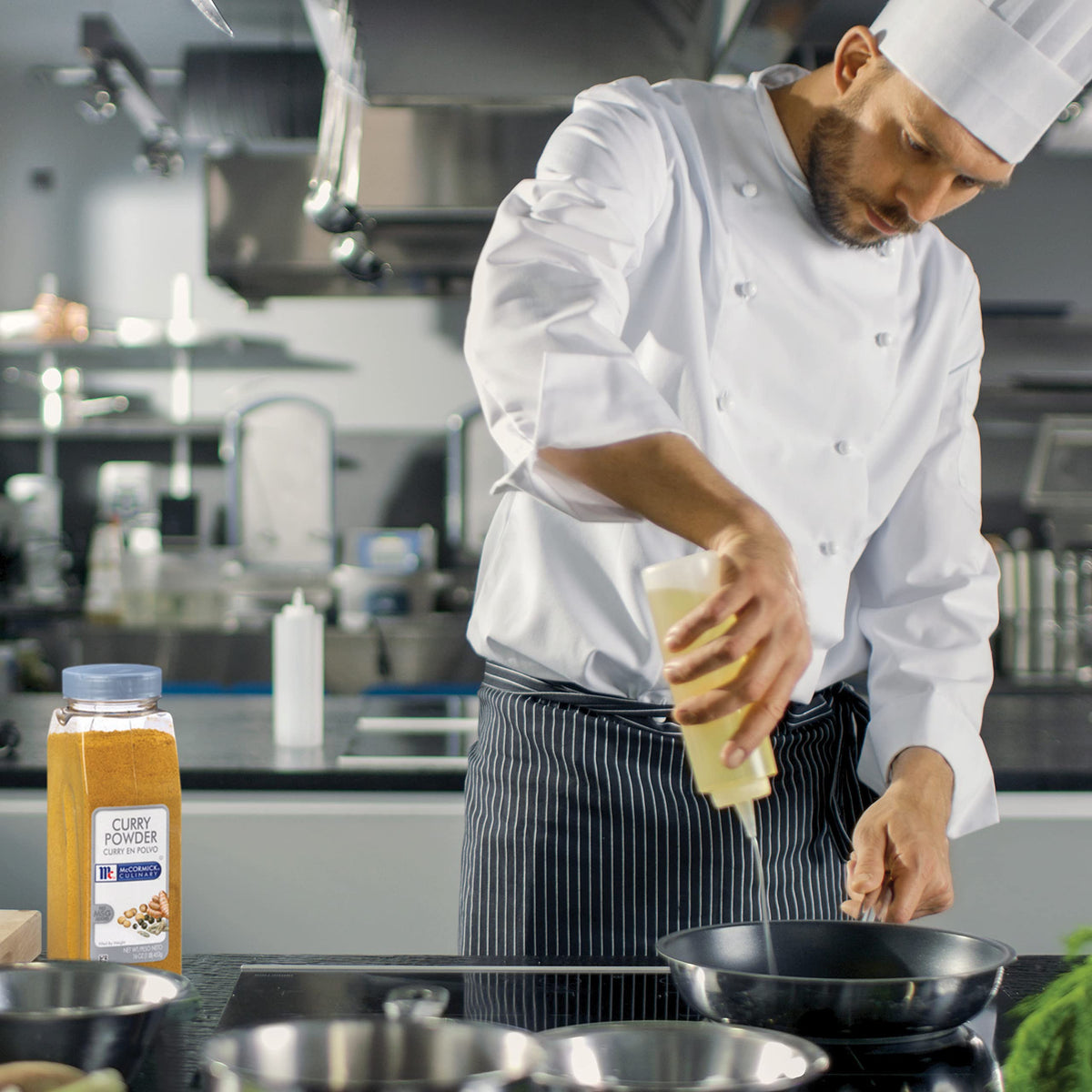 McCormick Culinary curry powder enhances curries and shrimp dishes.