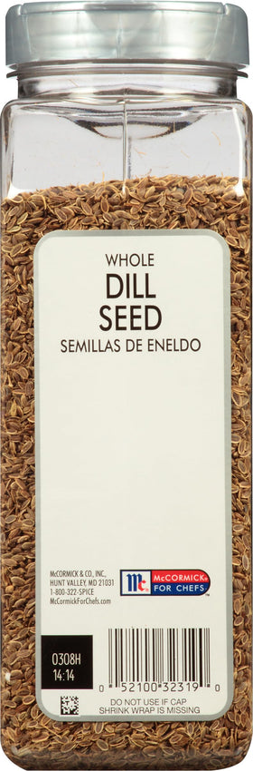 McCormick Culinary dill seeds with sauerkraut and European dishes.