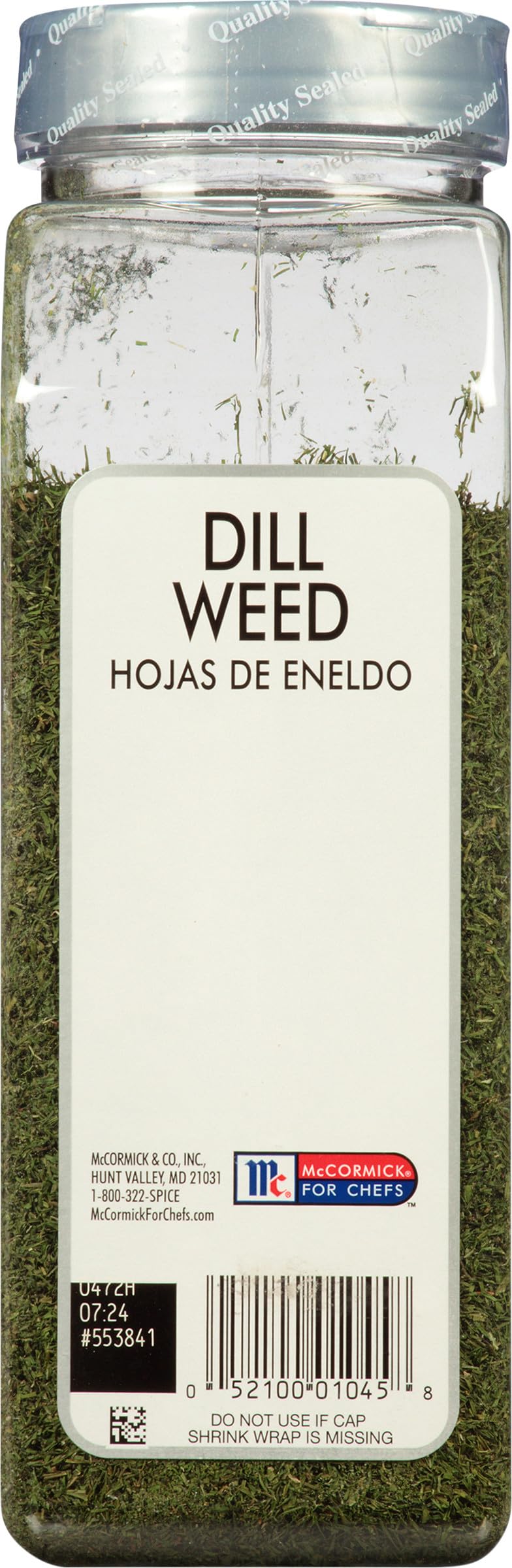 McCormick Culinary Dill Weed on bread with dill butter