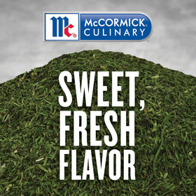 McCormick Culinary Dill Weed pour demonstrates easy dispensing for dips