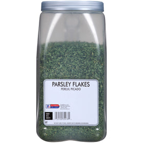McCormick Culinary parsley flakes crushed for dressings adds mild flavor.