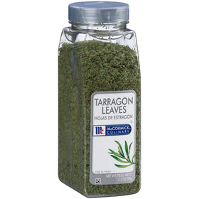 McCormick Culinary Dried Tarragon Leaves bottle-front for convenient seasoning in sauces and dressings