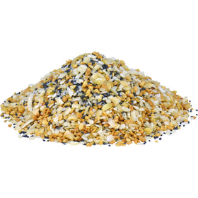 McCormick Culinary Everything Bagel Seasoning container lid close-up shows preblended convenience