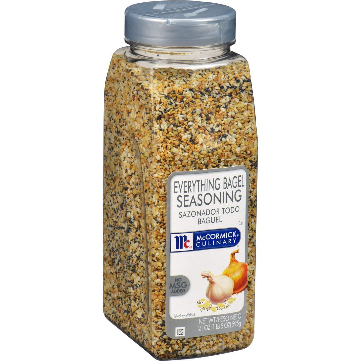 McCormick Culinary Everything Bagel Seasoning sprinkled on salad for added texture and color