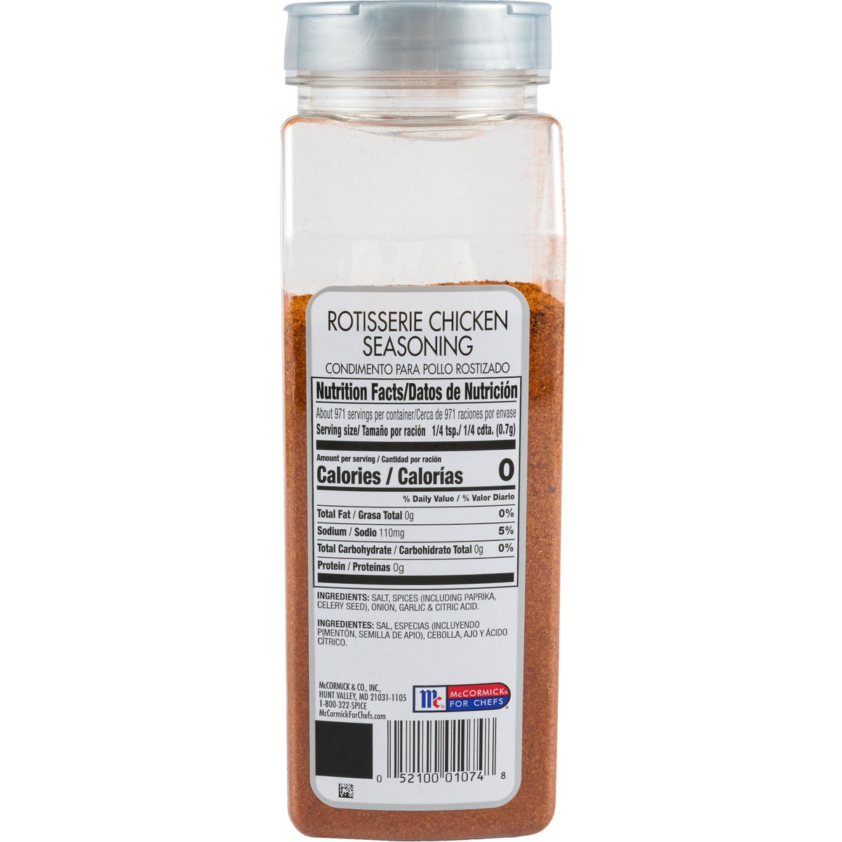 McCormick Culinary garlic-paprika-onion blend enhances slow-roasted poultry flavor.