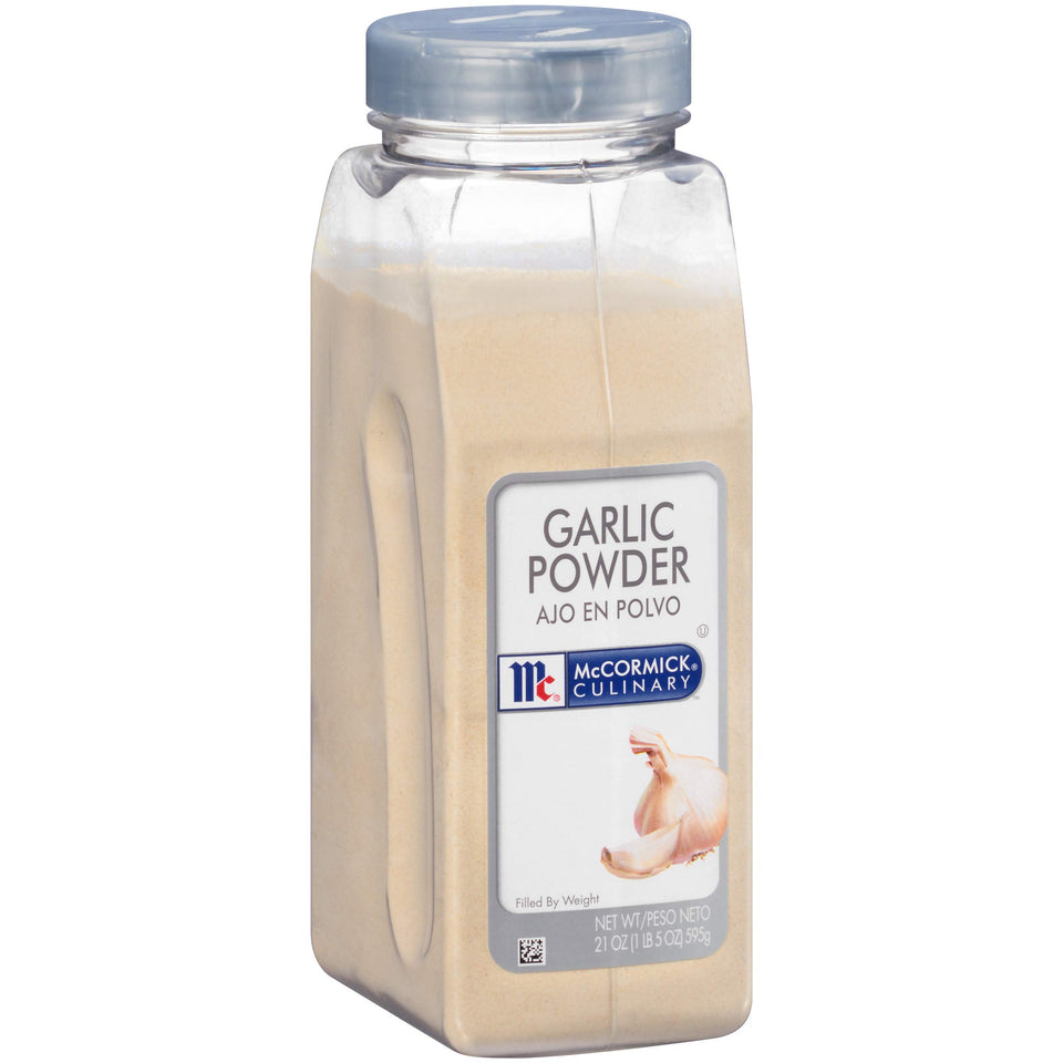 McCormick Culinary Garlic Powder 21 oz jar front for large-batch cooking