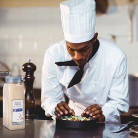 McCormick Culinary granulated garlic dry rub enhances poultry and beef seasonings.
