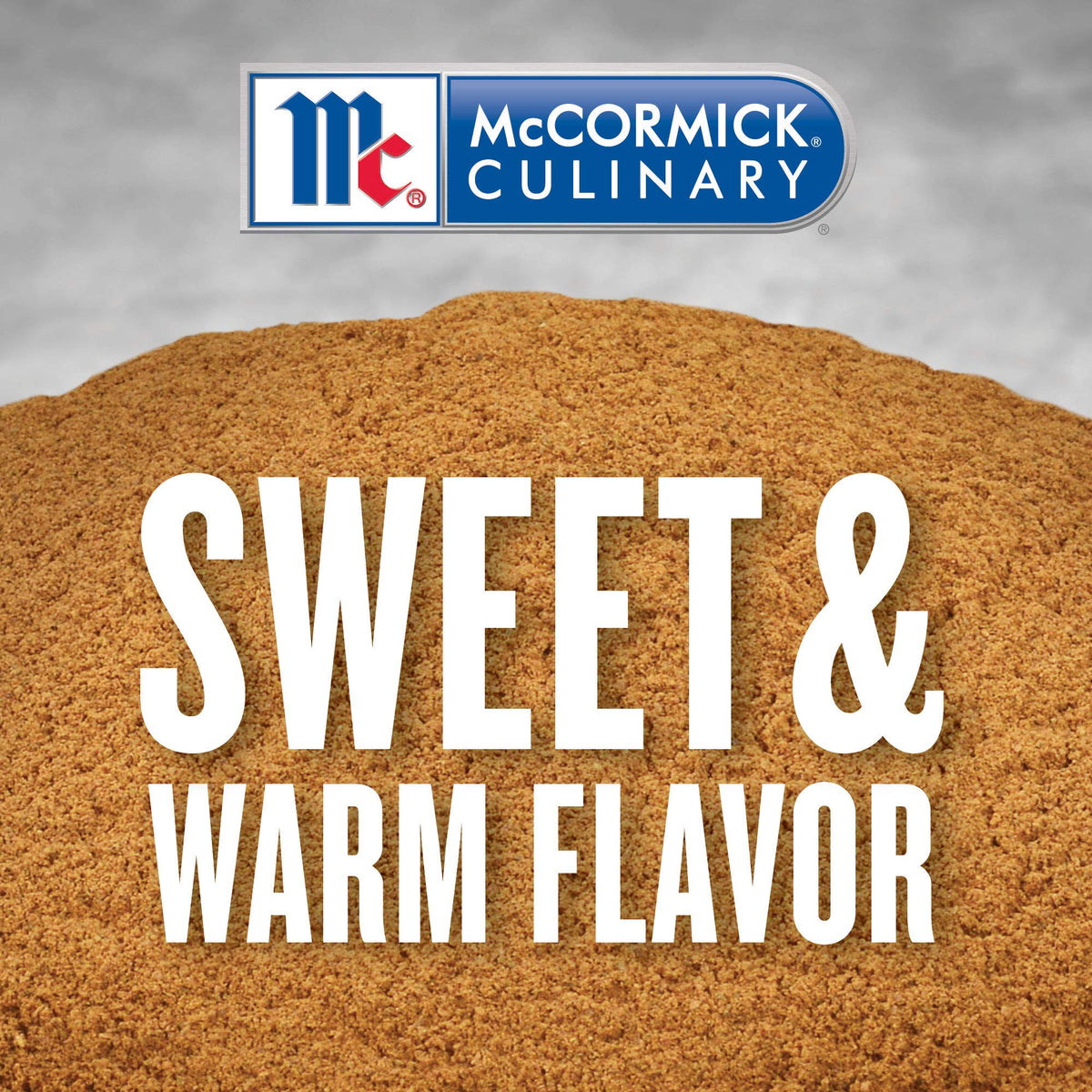 McCormick Culinary Ground Cinnamon powder reveals rich aroma for warm dishes.