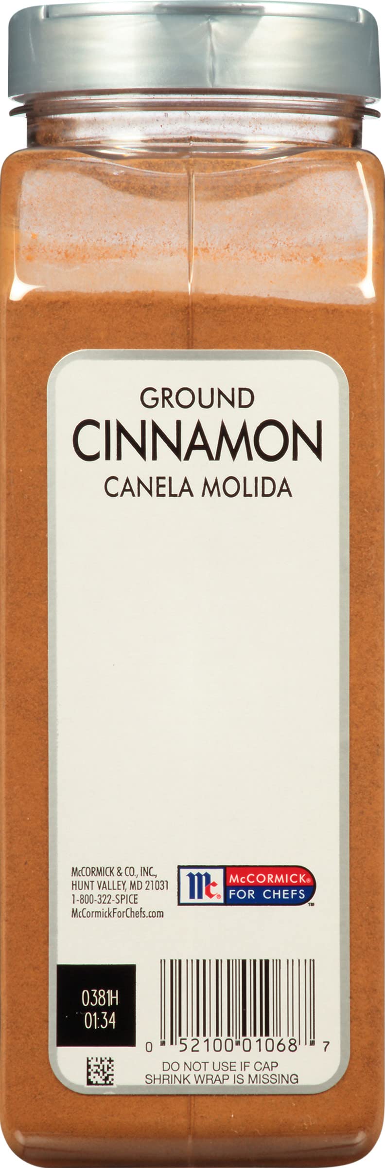 McCormick Culinary Ground Cinnamon enhances warm beverages and spiced drinks.