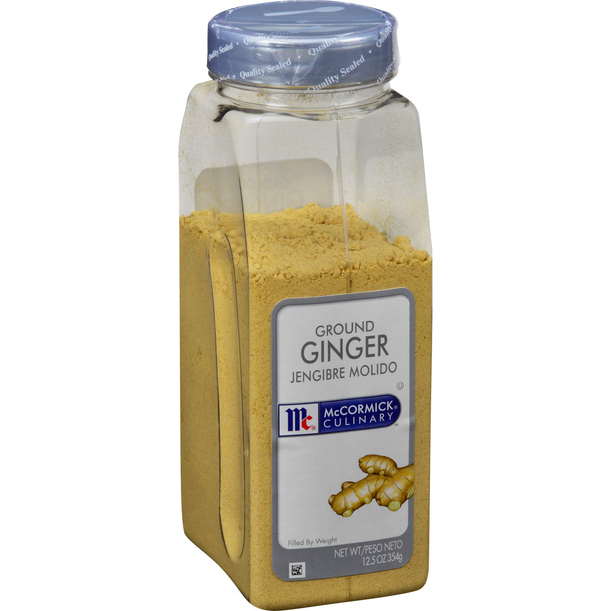 McCormick Culinary Ground Ginger container top view for chefs seeking consistent flavor