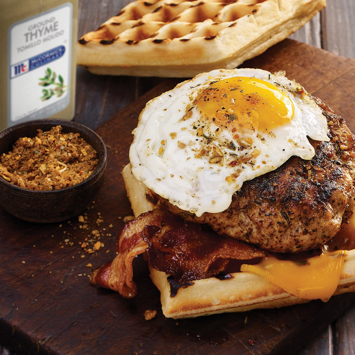Meat dish enhanced with McCormick Culinary Ground Thyme for savory depth.