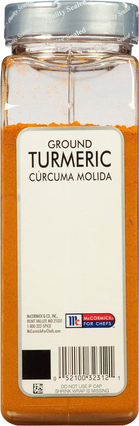 McCormick Culinary turmeric with 720-day shelf life when stored properly