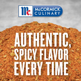 Gumbo pot simmered with McCormick Culinary Cajun seasoning for authentic profile.