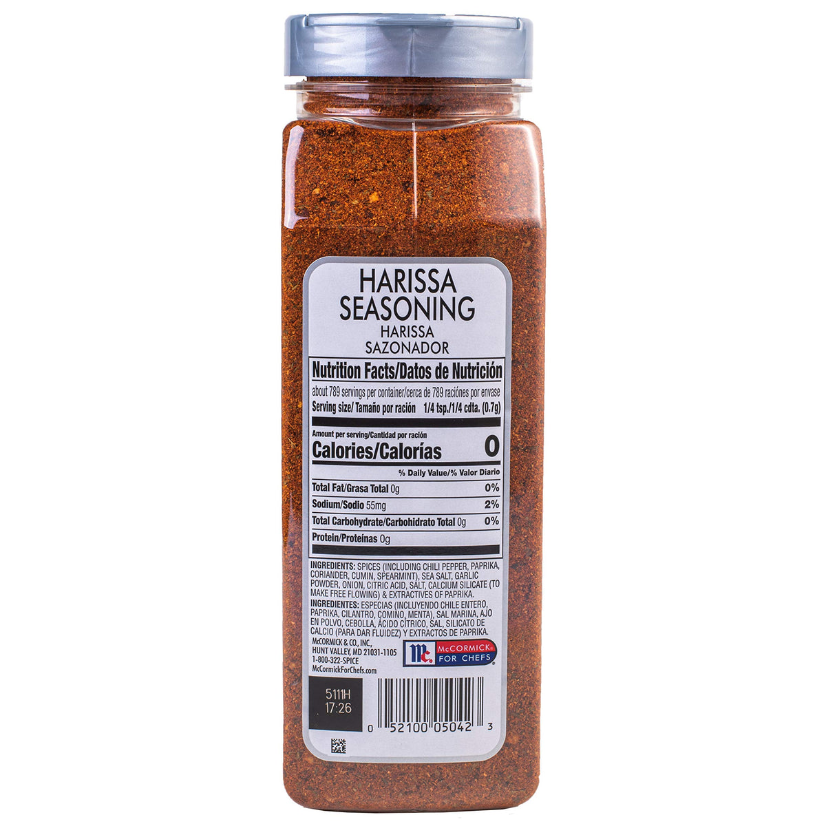 Close-up of Harissa spice blend showing chili, cumin, garlic and mint notes