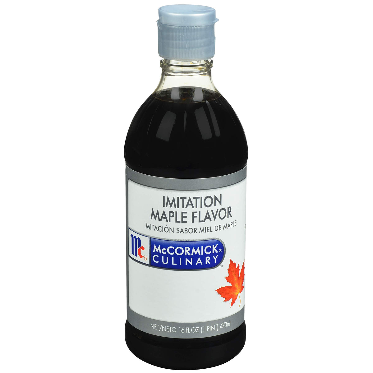 McCormick Culinary imitation maple flavoring bottle pour enhances baked goods with bold maple notes