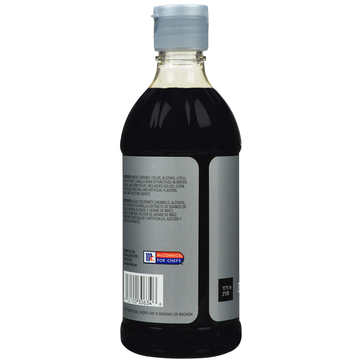 McCormick Culinary maple flavoring label closeup shows premium ingredients and measurement ease