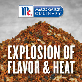 McCormick Culinary Japanese Seven Spice broth and dressing for color and warmth.
