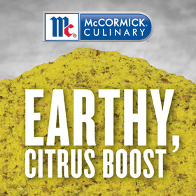 McCormick Culinary Lemon N Herb shaker dusting on vegetables