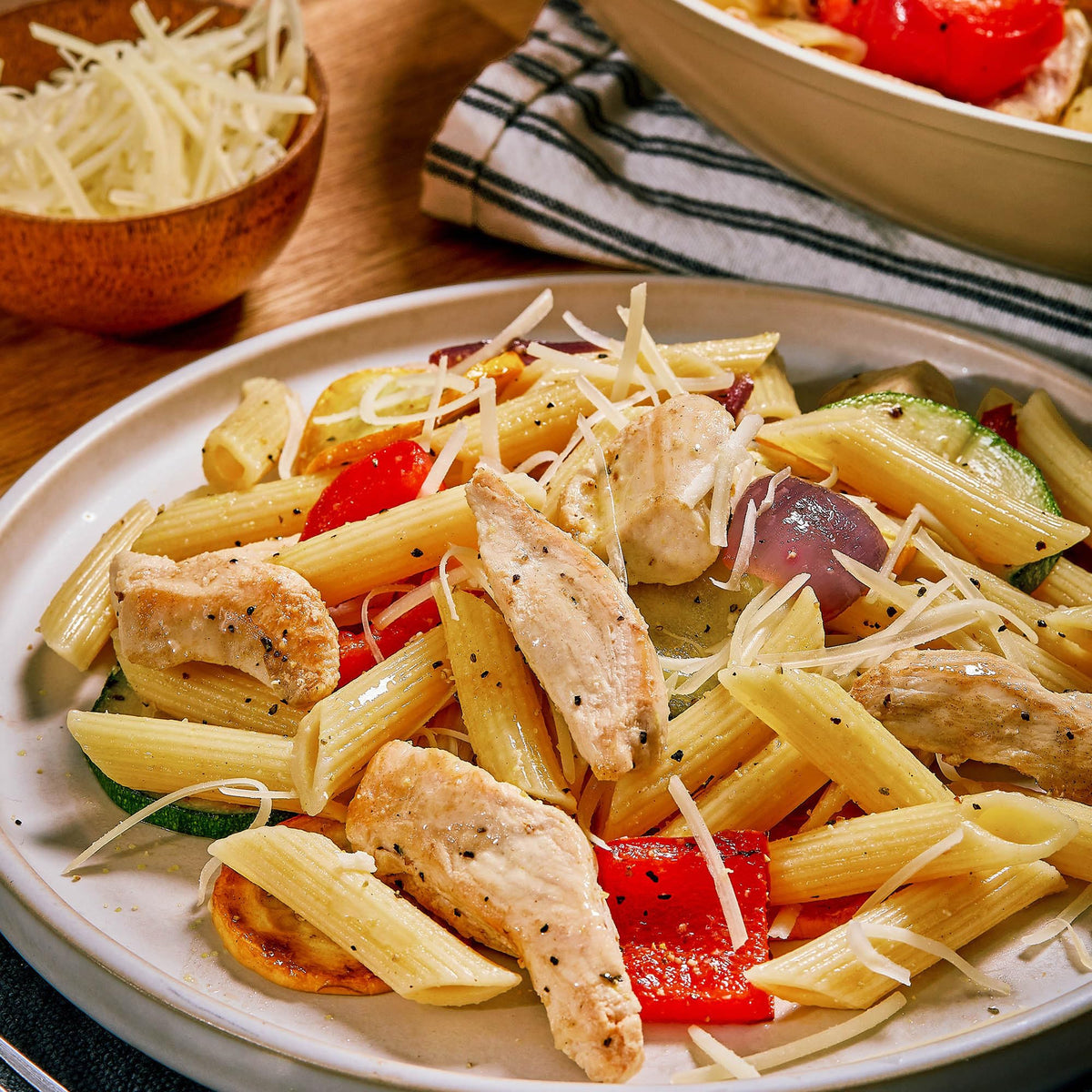 McCormick Culinary Lemon & Pepper seasoning on grilled vegetables, vibrant citrus twist.