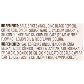 McCormick Culinary Lemon & Pepper seasoning, no artificial flavors MSG-free.