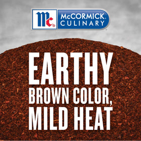 McCormick Culinary Light Chili Powder ready to use for quick flavor boosts in recipes.