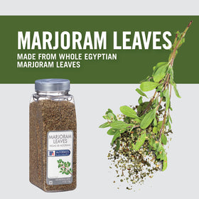 McCormick Culinary Marjoram Leaves aroma close-up in a busy kitchen.