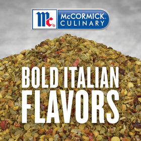 Mediterranean lentil soup enhanced by McCormick Culinary seasoning