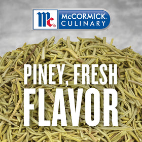 McCormick Culinary rosemary leaves dried in a bowl ready for seasoning and sauce development.