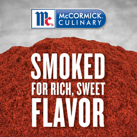 McCormick Culinary Smoked Paprika lid-dispense enables precise seasoning in pro kitchens.