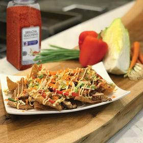 McCormick Culinary Sriracha Seasoning provides a hot finish to snacks and fried favorites