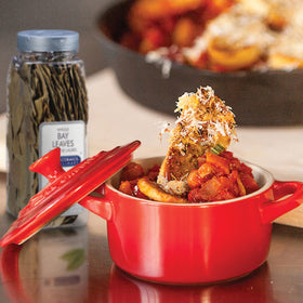 McCormick Culinary bay leaves in a simmering stew add depth