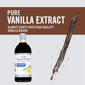 Amber liquid from McCormick Culinary Vanilla Extract adds depth to desserts