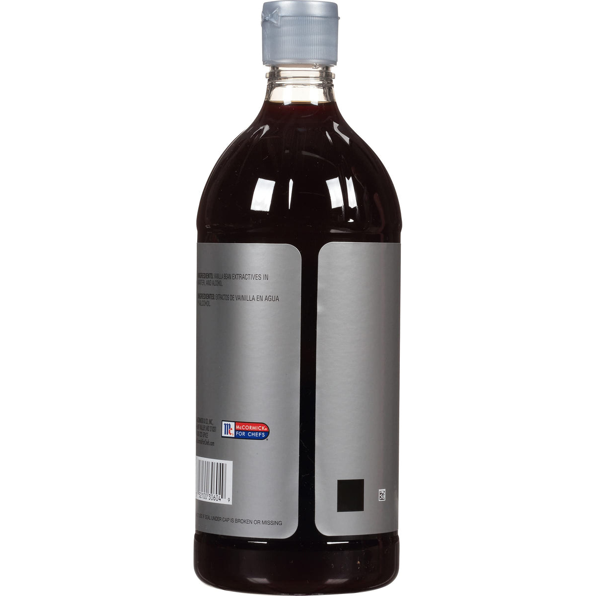 Pour-spout close-up of McCormick Culinary Vanilla Extract for precise dispensing