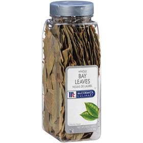 McCormick Culinary whole bay leaves in a jar deliver robust, savory flavor for stews