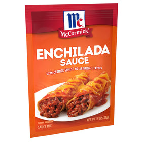 McCormick Enchilada Sauce Mix spice detail highlighting cumin and chili peppers