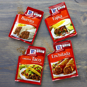 McCormick Enchilada Sauce Mix with tomato sauce and water directions
