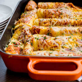 McCormick Enchilada Sauce Mix used to flavor rolled enchiladas