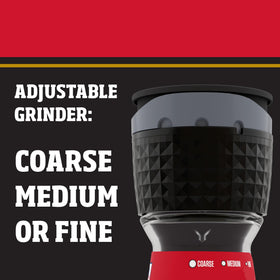 McCormick Garlic Sea Salt Grinder adds savory garlic kick to pizza, chicken, beef, salmon.