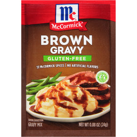 Whisk McCormick gluten-free gravy mix into water to start a savory sauce