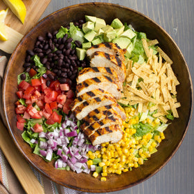 Ground meat seasoned with McCormick Gluten Free Taco Seasoning Mix as a dry rub.