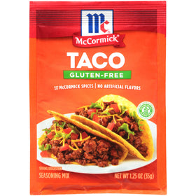 Sizzling meat with McCormick Gluten Free Taco Seasoning Mix during cooking.