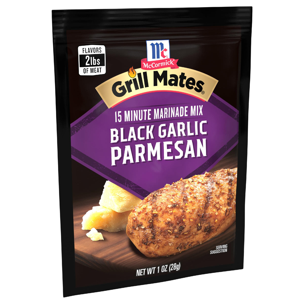 McCormick Grill Mates 3-in-1 seasoning bottle ready for chicken, steak, or pork marinade.