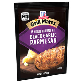 McCormick Grill Mates 3-in-1 seasoning bottle ready for chicken, steak, or pork marinade.