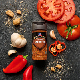 McCormick Grill Mates Barbecue Seasoning pack on shelf highlights value.