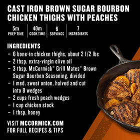 Shrimp grilled with Brown Sugar Bourbon for balanced sweetness.