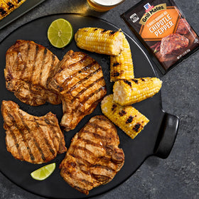 McCormick Grill Mates Chipotle Pepper Marinade elevates seafood flavor with spice.